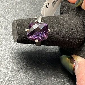 Nwt Genuine Amethyst in Sterling silver